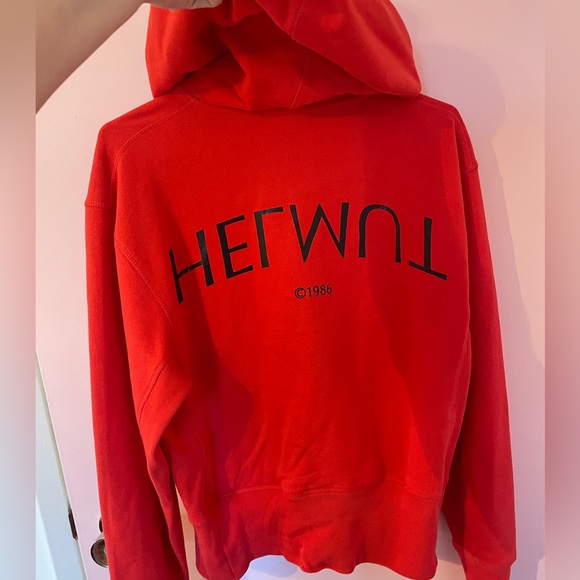 HELMUT LANG Hoodie ft. L'Apocalypse Joyeuse 1986"🍒 - Picture 5 of 8